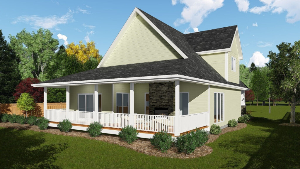 1 5 Story Craftsman House Plan Richmond Creek Craftsman House  - 1.5 Story House Plans Master Down