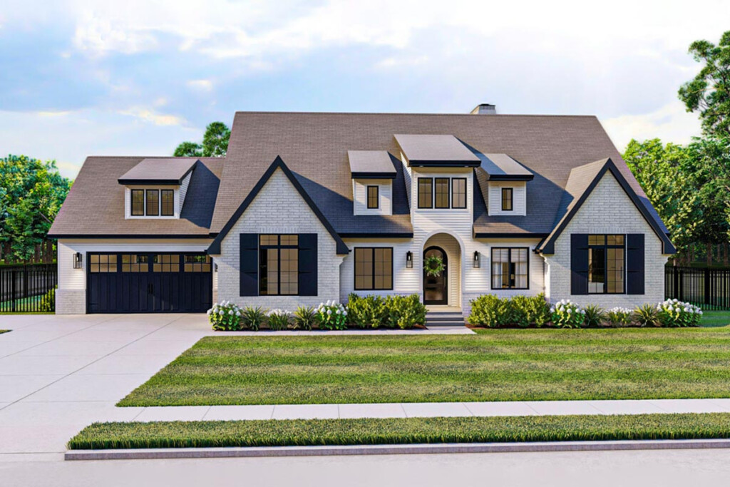 1 5 Story Modern Cottage House Plan With 3 Bedrooms 623112DJ  - Modern 1.5 Story House Plans