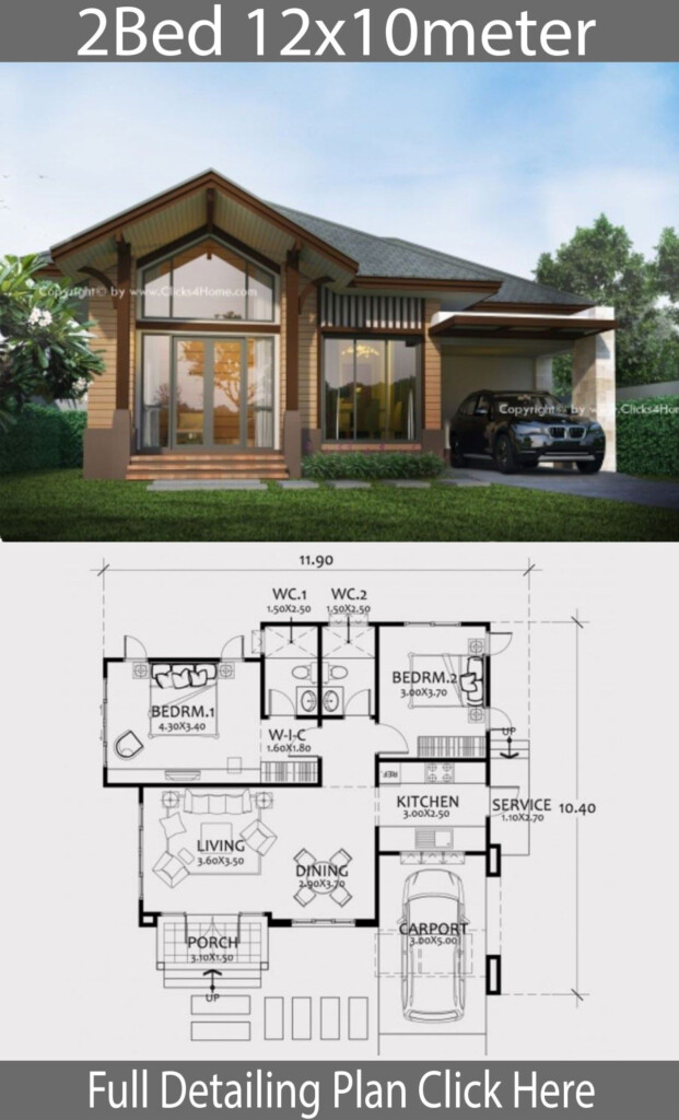 100 Stunning A House Plan For 2 Bedroom Not To Be Missed - 1 Story 2 Bedroom House Plans With Outdoor Kitchens