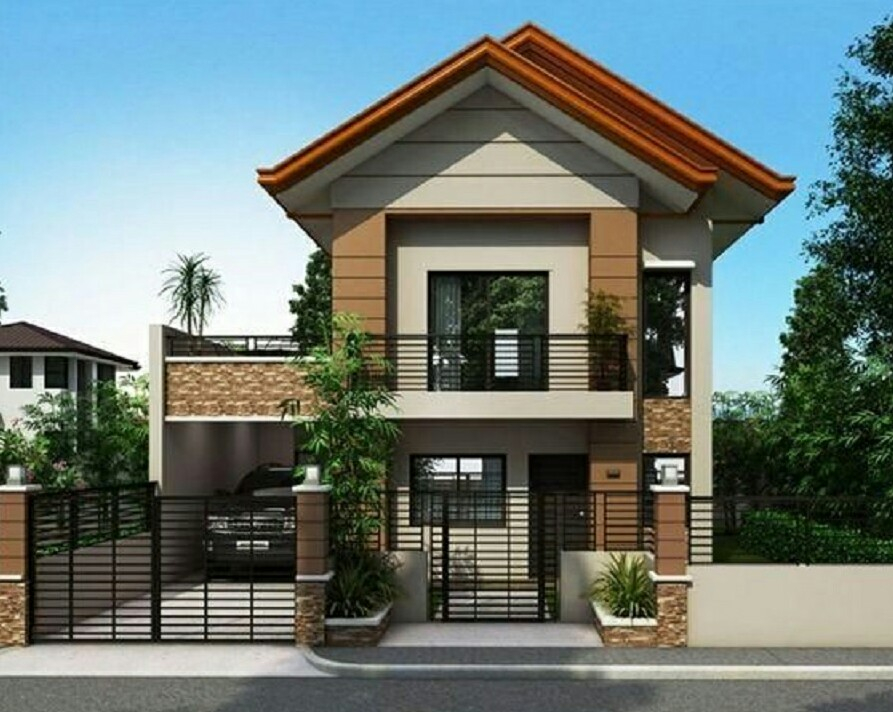 15 Small Modern Two Storey House Plans With Balcony - 2 Story House Plans With Balcony