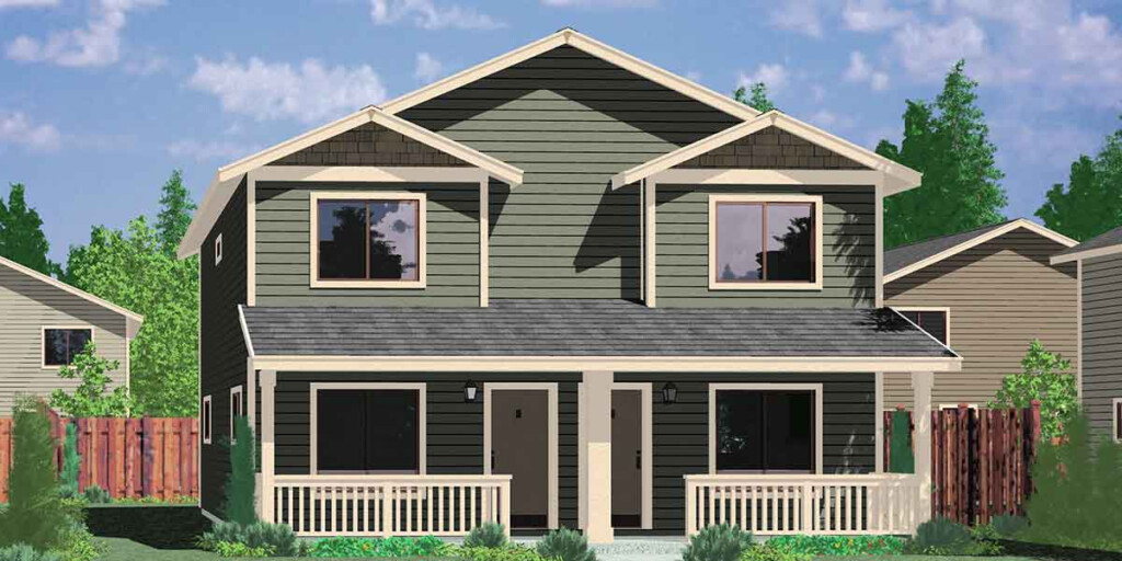 2 Story Duplex Floor Plans With Garage Floorplans click - Two Story Duplex House Plans With Garage