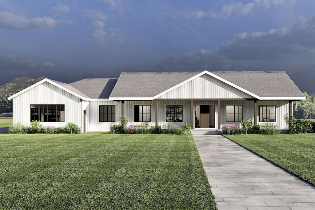 2300 Square Foot New American Ranch Home Plan With Lower Level  - 2300 Sq Ft 2 Story House Plans