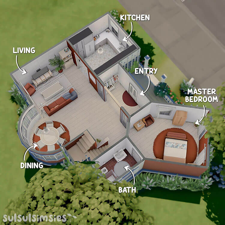 25 Sims 4 House Layouts and Floor Plans To Build Your Dream Home  - Sims 4 House Plans 2 Story