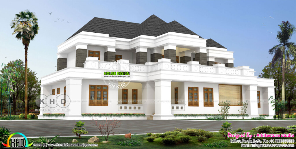 3600 Square Feet Colonial Style Home Kerala Home Design And Floor Plans - 3600 Sq Ft 1 Story House Plans