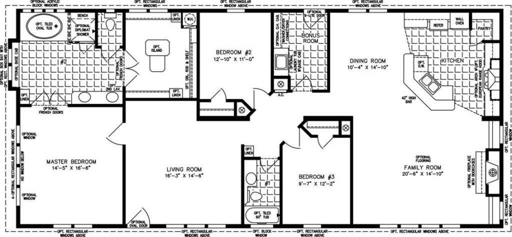 4 Bedroom House Plans 2000 Square Feet Printable Templates Free - 2000 Square Foot House Plans One Story 4 Bedroom