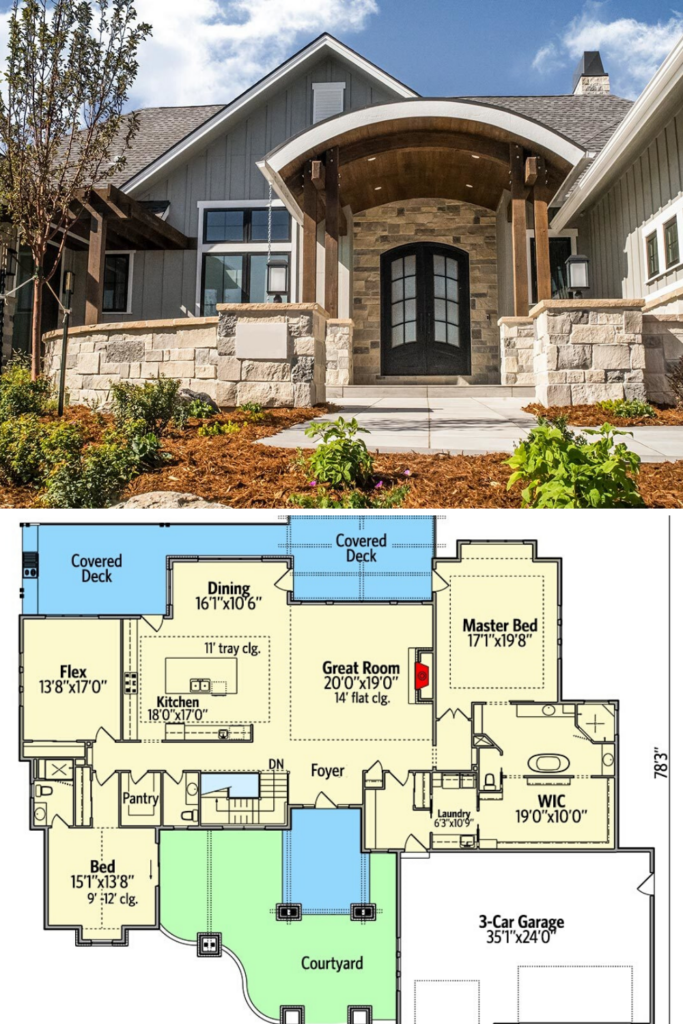 4 Bedroom Single Storey House Plans Printable Templates Free - Modern 4 Bedroom House Plans Single Story Pdf