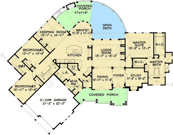 44 1 Story House Plans With Keeping Room Ranch House Plans House  - One Story House Plans With Keeping Room