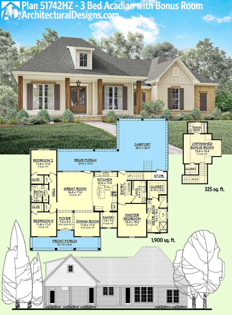 79 Inspiring Acadian House Plan Not To Be Missed - 2 Story Acadian Style House Plans