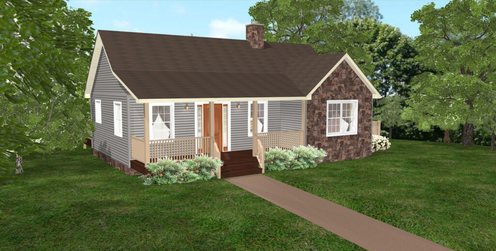 798 Sq Ft Wheelchair Accessible Small House Plans - Tiny House Single Story Wheelchair Accessible House Plans