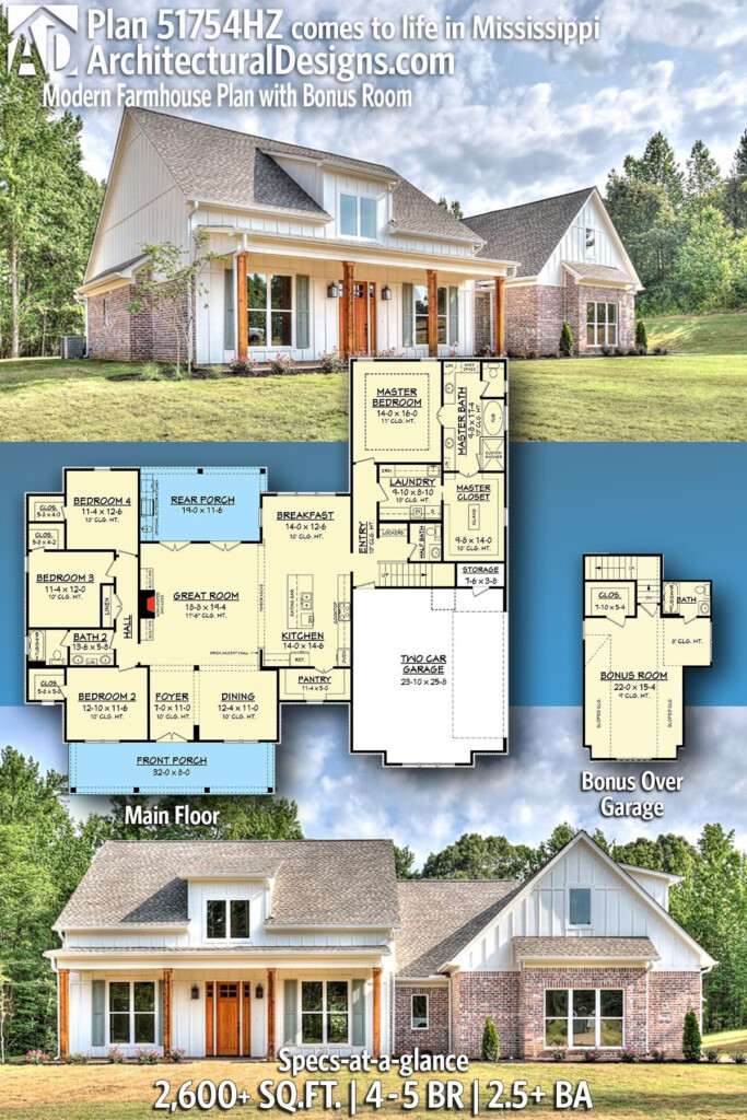 Best One Story House Plans With Bonus Room Pics Sukses - One Story House Plans With Bonus