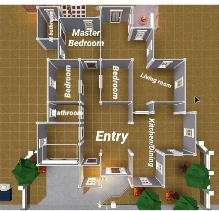 Bloxburg 1 story House Layout Small House Layout House Outline  - 1 Story House Plans Bloxburg