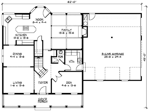 Bonus Room Over Garage 23304JD Architectural Designs House Plans - 1.5 Story House Plans With Bonus Room Over Garage