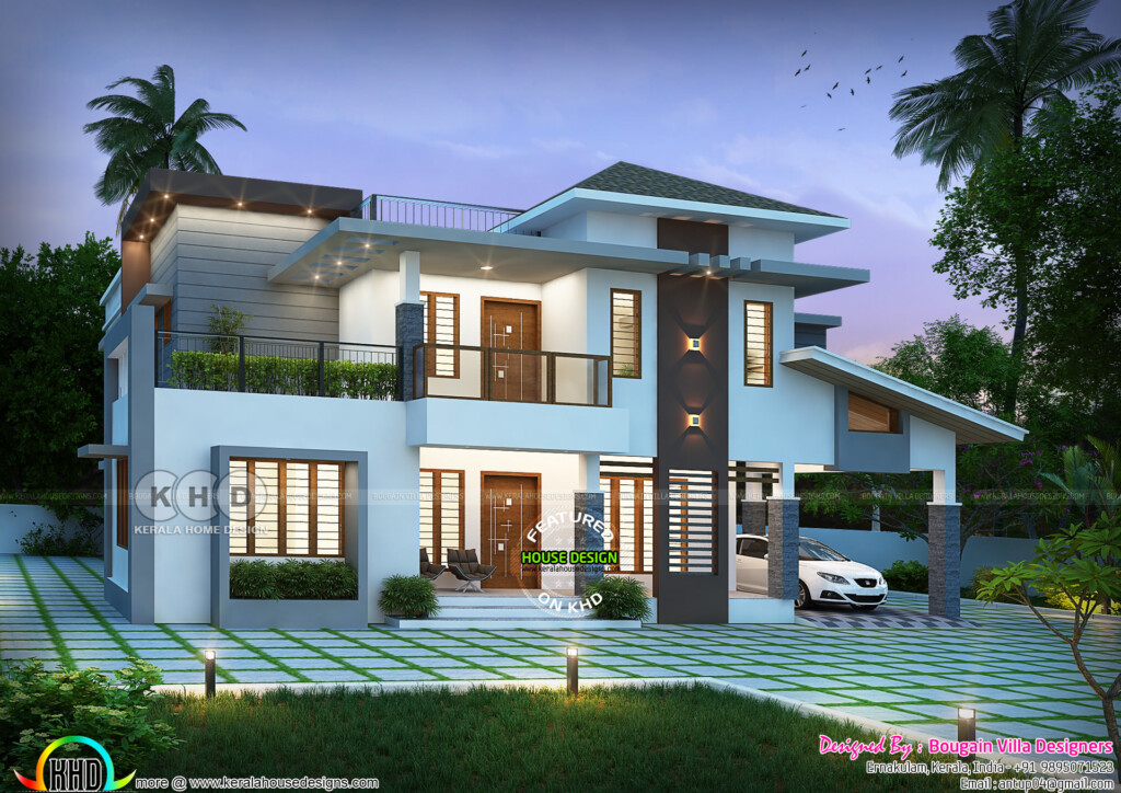 Classic Style 5 BHK House 3200 Sq ft Kerala Home Design And Floor  - 3200 Sq Ft House Plans 2 Story