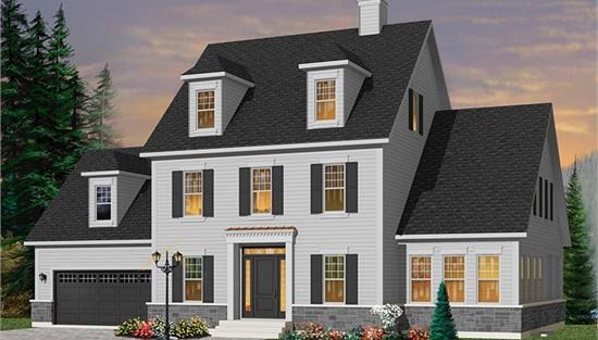 Colonial House Plans Colonial Floor Plans Modern Colonial House  - 1.5 Story Colonial House Plans