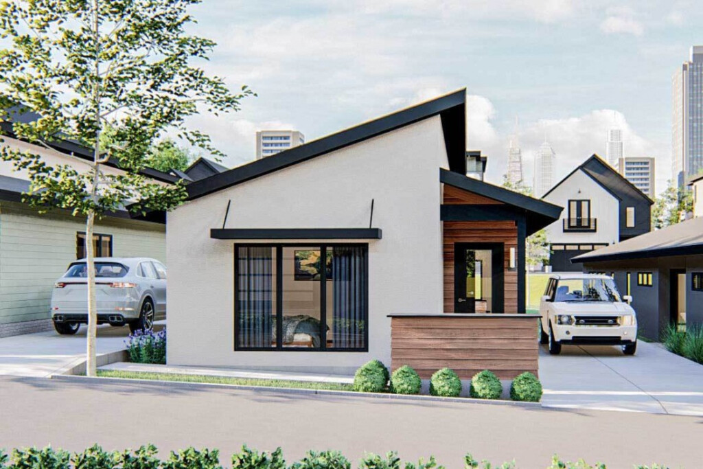Contemporary 3 Bedroom 20 Feet Wide House Plan - 20 Feet Wide 3 Stories House Plan