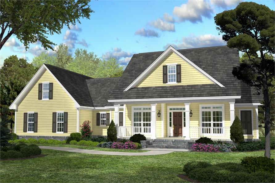 Country Southern Home With 3 Bdrm 2100 Sq Ft House Plan 142 1042 - 2100 Square Foot House Plans One Story