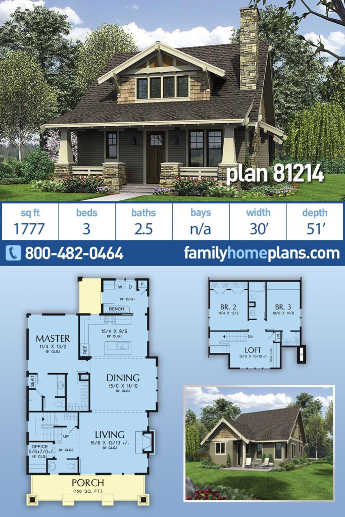 Craftsman Bungalow House Plans Craftsman Style House Plans Craftsman  - Craftsman House Plans 1.5 Story