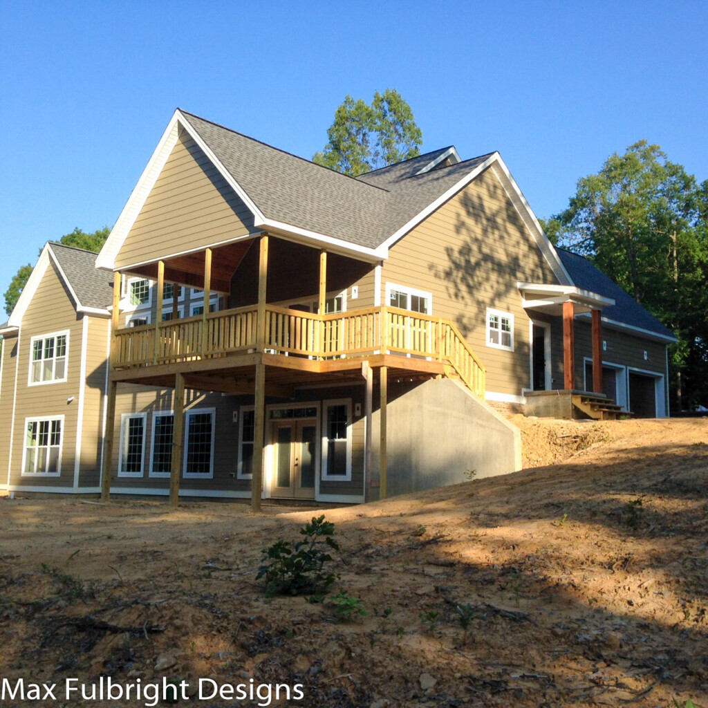 Craftsman Style Lake House Plan With Walkout Basement - Lake House Plans 2 Story