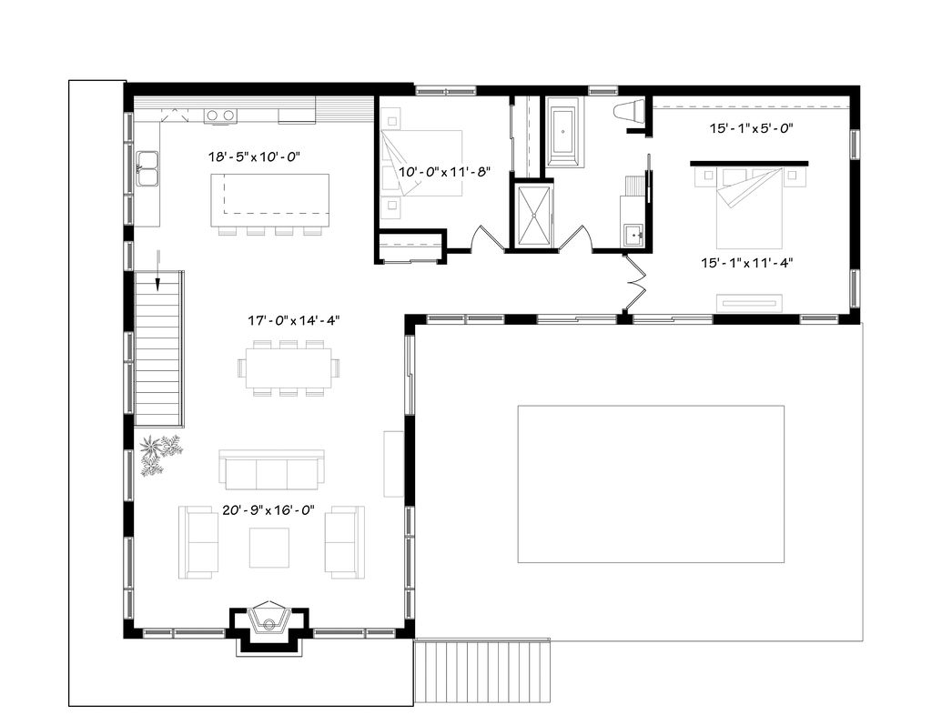 Designing An L Shaped 4 Bedroom House Plan House Plans - 2 Story 4 Bedroom L Shaped House Plans