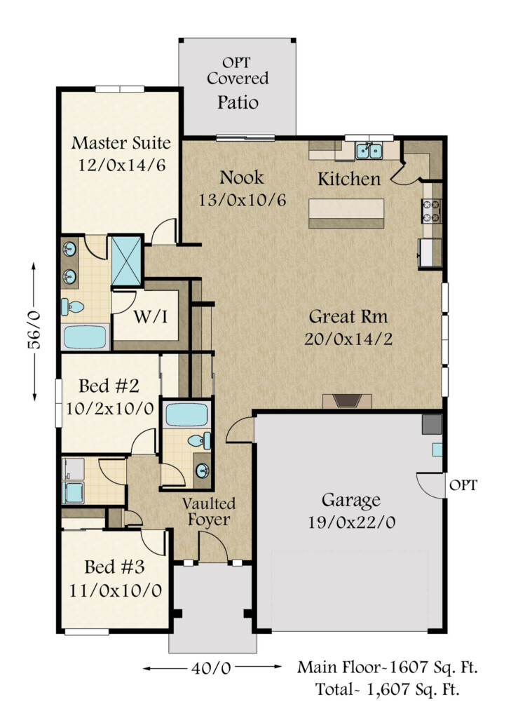 House Floor Plans Single Story Cool Single Story 5 Bedroom House Plans  - Floor Plan One Story House