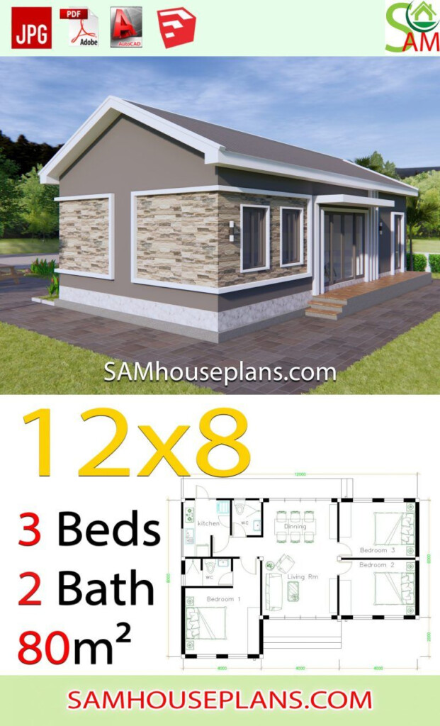 House Plans 12x8 With 3 Bedrooms Gable Roof Sam House Plans  - 3 Story Gable Roof House Plans