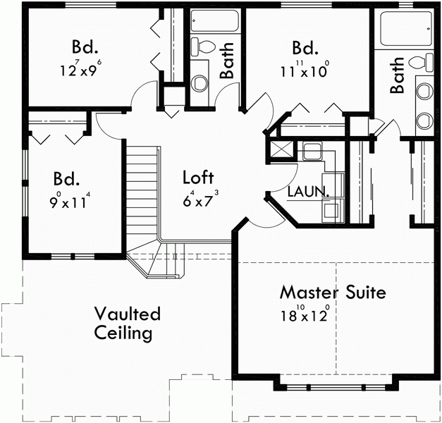 House Plans 2 Story House Plans 40 X 40 House Plans 10012 - 40X40 Two Story House Plans
