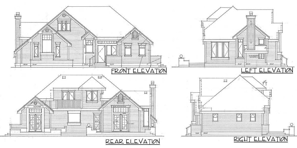 Lake House Plan With Inviting Open Floor Plan 9802SW Architectural  - 1.5 Story House Plans With Open Floor Plan