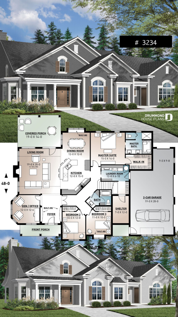 Large Ranch House Plans Designing Your Dream Home House Plans - 2 Story Large Rantch House Plans With Large Garage