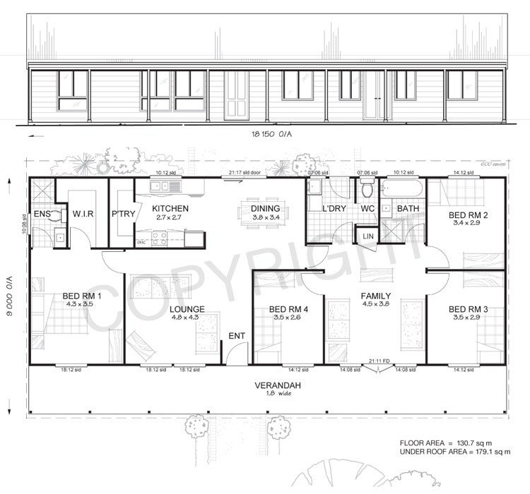 Luxury 4 Bedroom Rectangular House Plans New Home Plans Design - 4 Bedroom Rectangle 2 Story House Plans