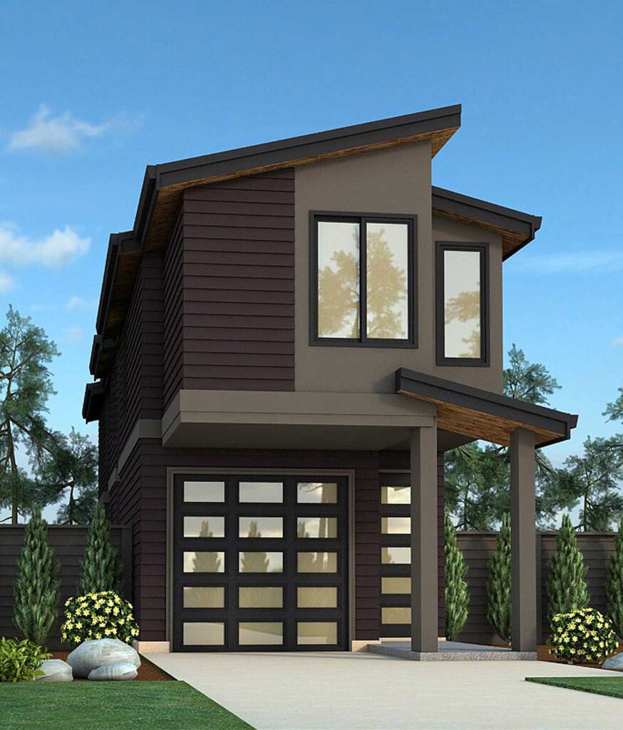 Modern Narrow House Plans For Maximum Use Of Limited Space House Plans - Single Story Narrow House Plans