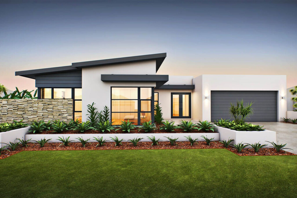 Modern One Story House Plan With 3 Beds And Optional Finished Lower  - Single Story House Plans With Pictures