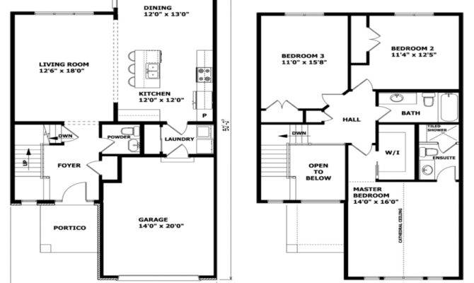 Modern Two Story House Plans Balcony JHMRad 43386 - 2 Story House Plans With Balcony