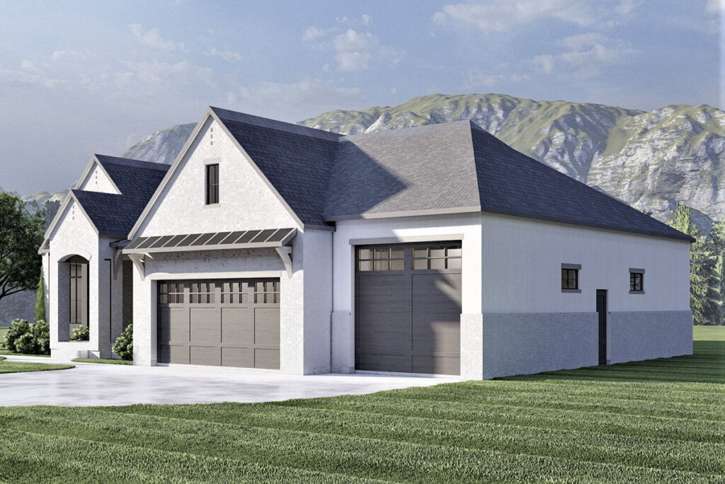 One Story 2600 Square Foot Transitional Home Plan With Optional Lower  - 1 Story 2600 Sq Ft House Plans