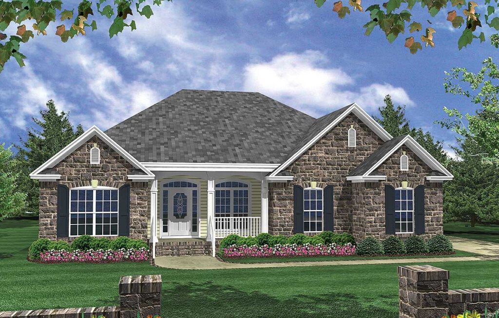 One Story Brick Farmhouse Plans Idalias Salon - Single Story Brick House Plans