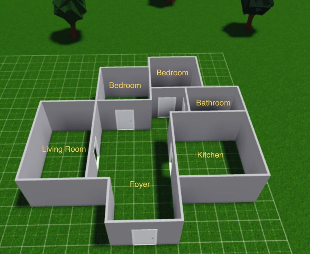One Story Family House Layout Bloxburg - 1 Story House Plans Bloxburg