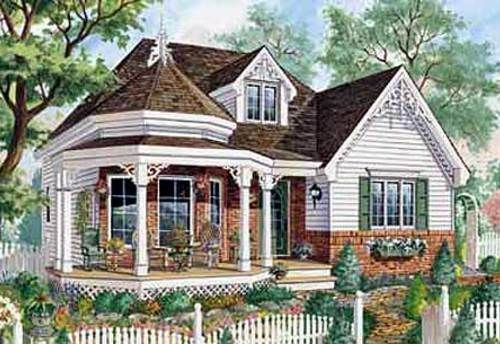 Plan 80703PM One Level Victorian Home Plan Victorian House Plans  - One Story Victorian Style House Plans