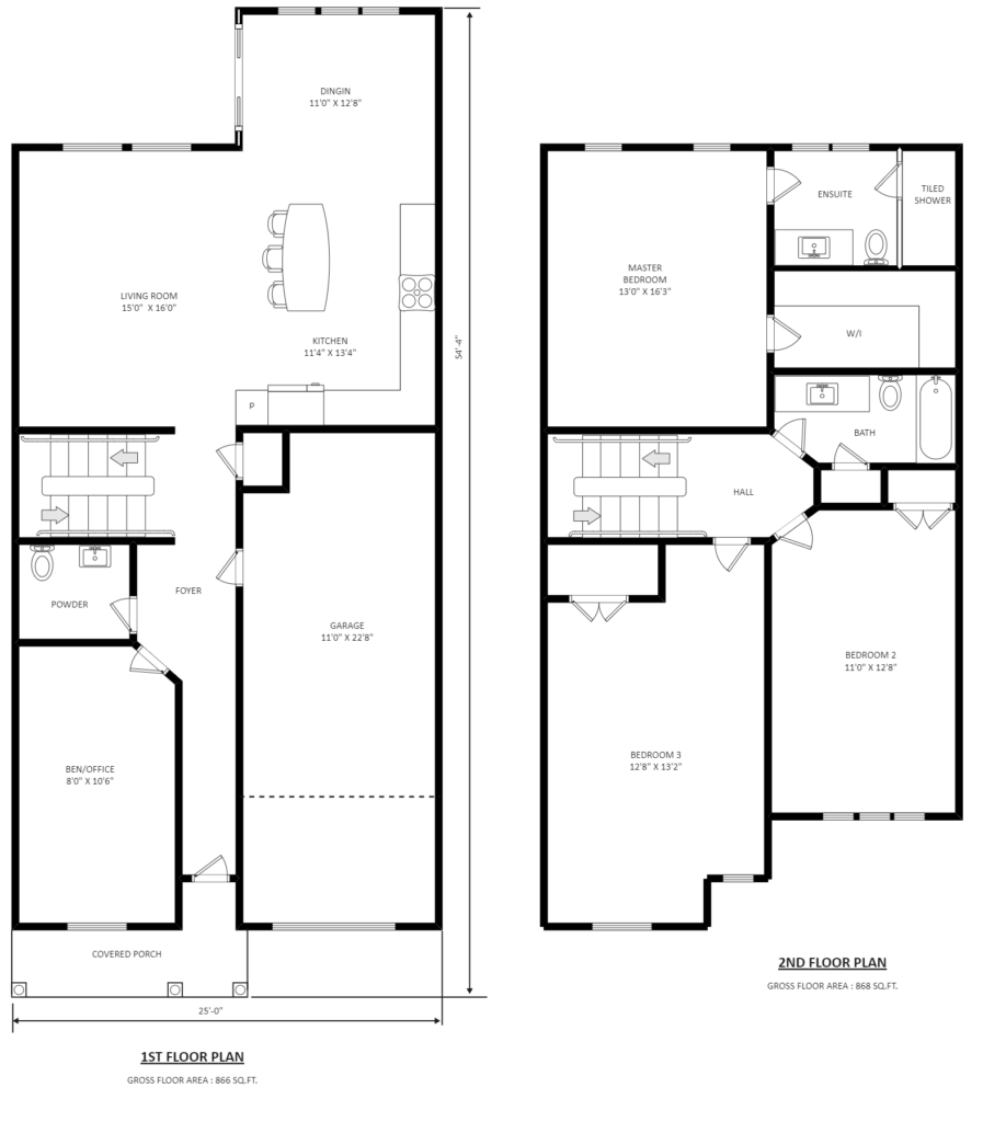 Simple 2 Story House Plan EdrawMax Free Editbale Printable Two Story  - Two-Story House Plans
