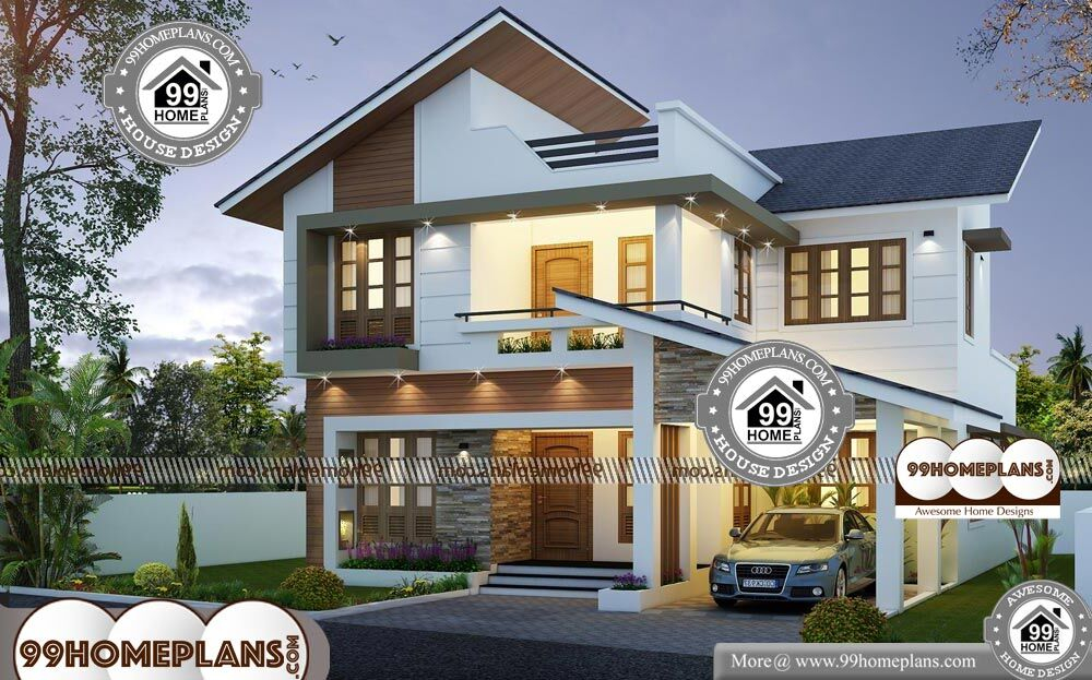 Simple Two Story House Plans With Less Expensive Gorgeous Designs - Two Story House 2200 Sq Ft House Plans