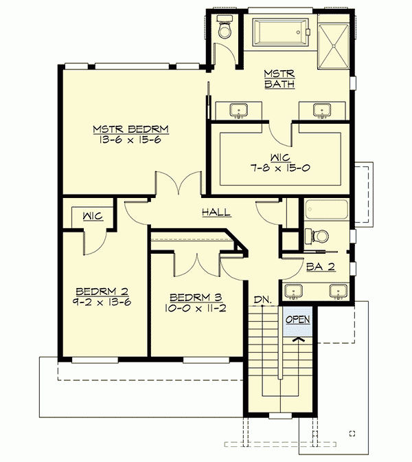 Three Story Modern House Plan Designed For The Narrow Front Sloping Lot  - Three Story Modern House Plans