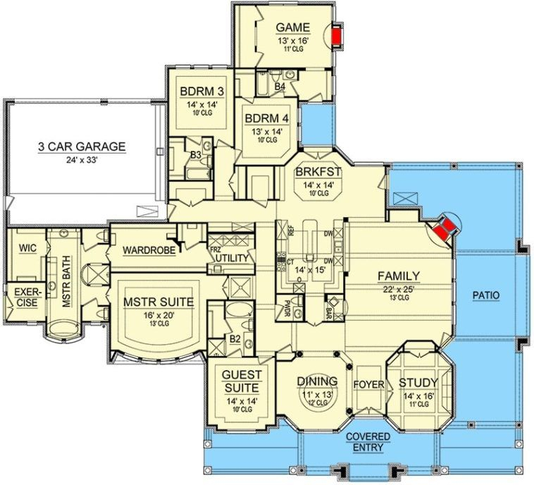 Two Story 10 Bedroom Luxury European Home With Balconies And Lower  - 10 Bedroom 2 Story House Plans
