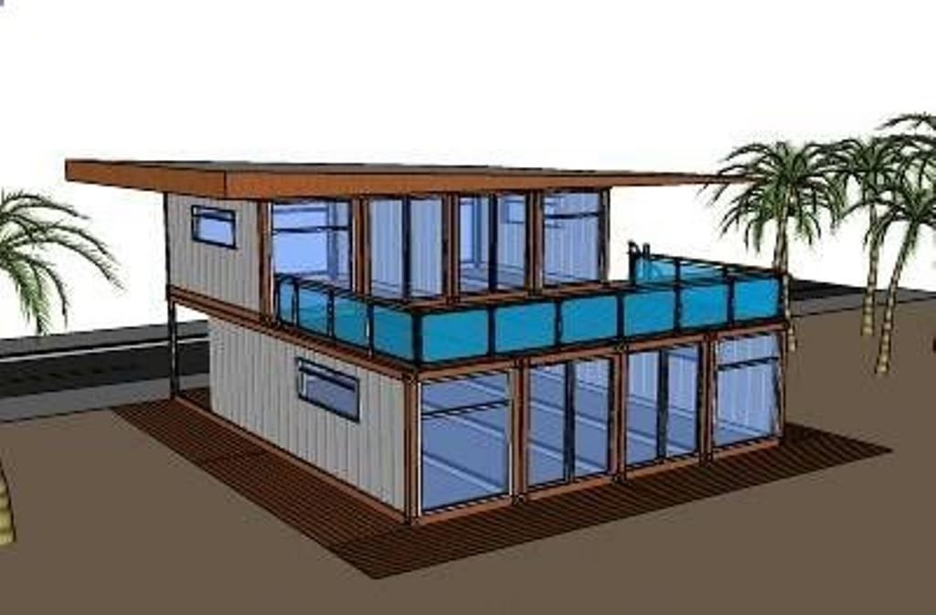 Two Story Container Home Plans - Two Story Shipping Container House Plans
