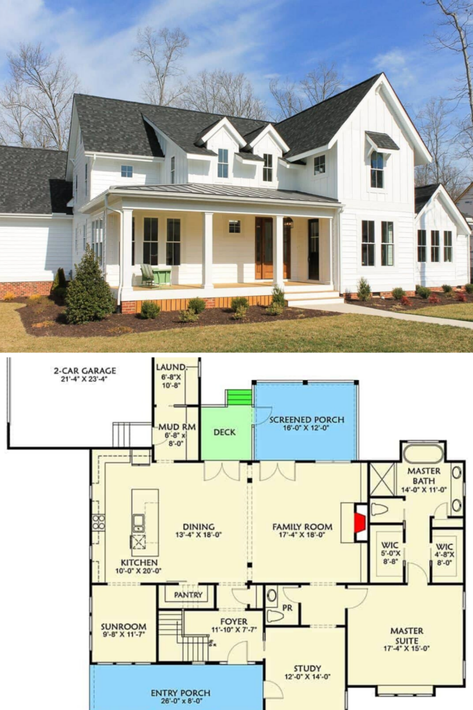 Two Story Farmhouse Plans With Porches 1 On The Second Floor You  - 2 Story House Plans With 2 Bedrooms Upstairs
