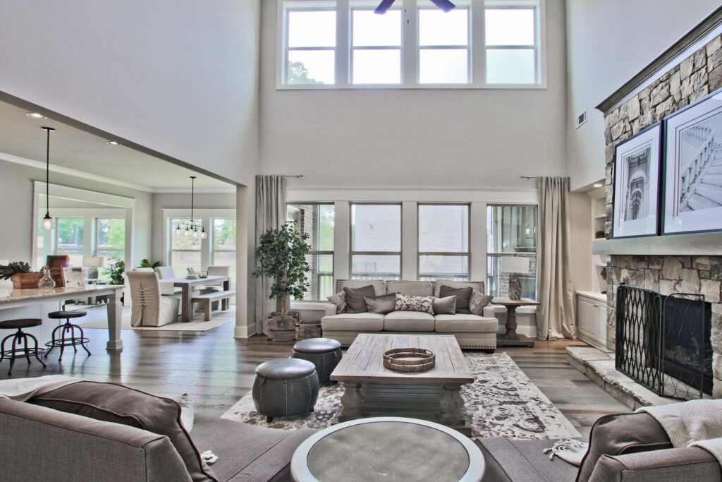 Two Story Great Room Floor Plans - 2 Story House Plans With 2 Story Great Room