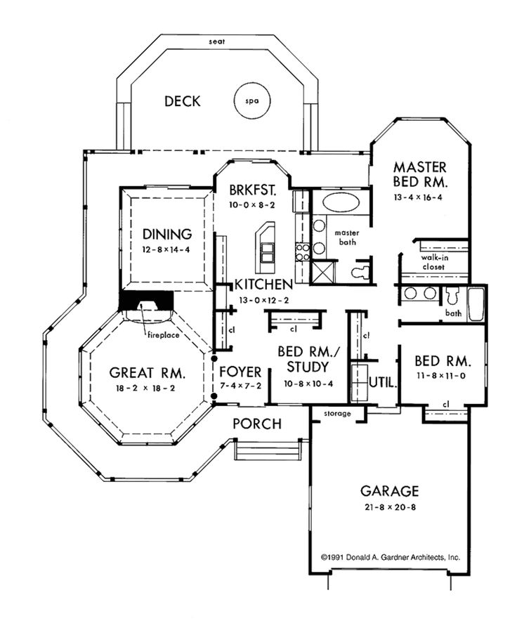 Victorian Style House Plan 3 Beds 2 Baths 1820 Sq Ft Plan 929 91  - One Story Victorian Style House Plans