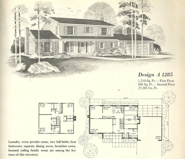 Vintage House Plans 1970s Farmhouse Variations Vintage House Plans  - 1970S 2 Story House Plans